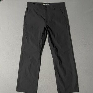 LB TECH Pants Mens 34 x 30 Black Nylon Stretch Waist Classic‎ Fit Pockets